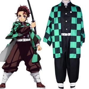 Demon Slayer Tanjiro Cosplay Costume | Anime Kimetsu | Halloween Costume